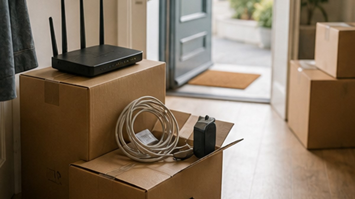 Internet beim Umzug zu Hause: welche Details vor dem Abschluss wichtig sind